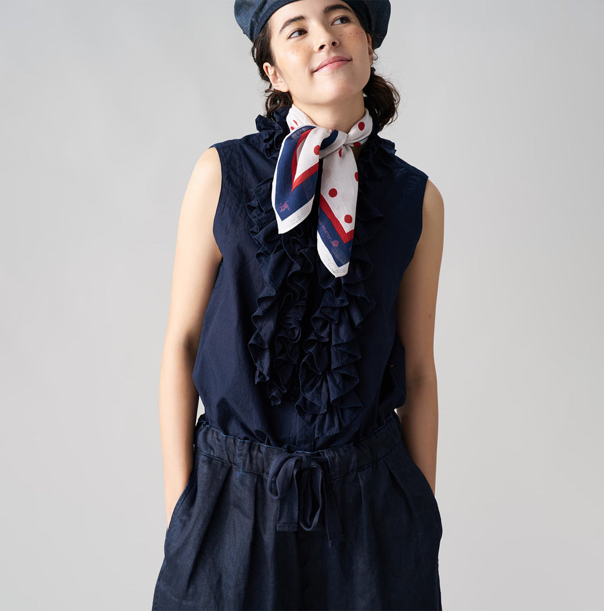 Indigo Batiste Frill Camisole