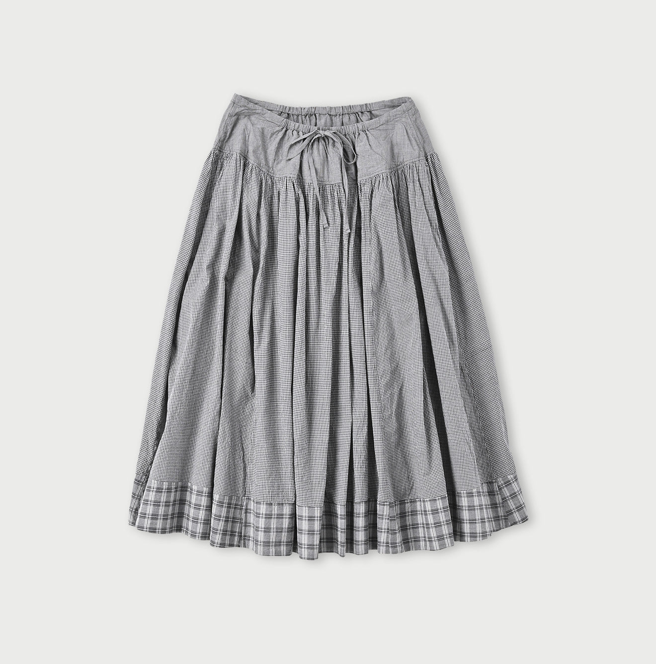 Tsuyukaze Khadi Mix Easy Gathered Skirt