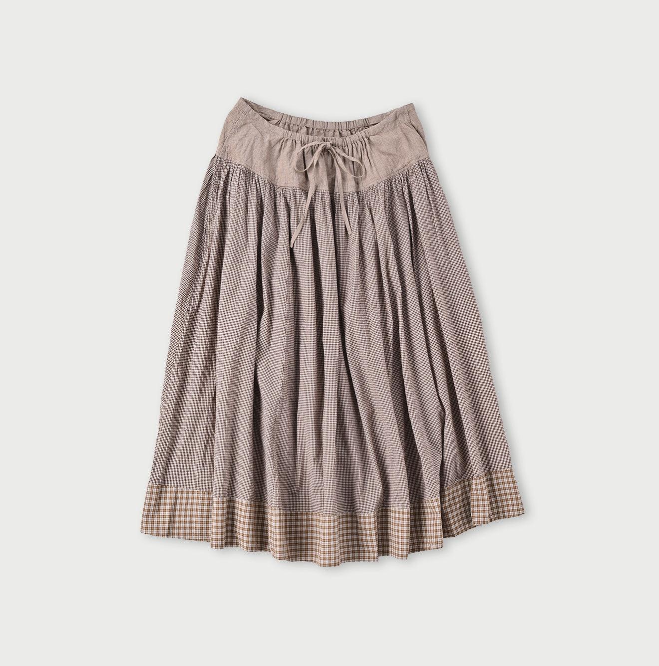 Tsuyukaze Khadi Mix Easy Gathered Skirt