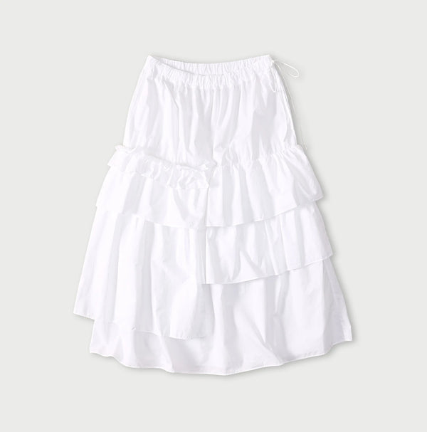 45R Broadcloth Tiered Skirt