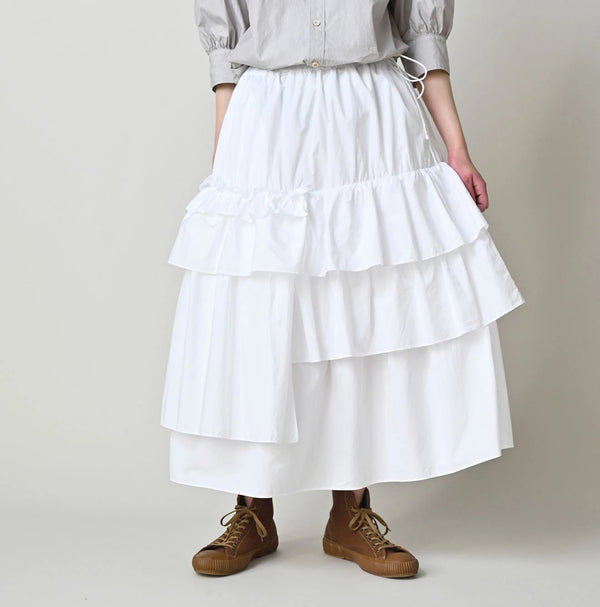 45R Broadcloth Tiered Skirt