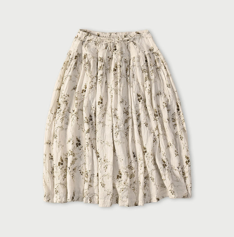 45R Linen Campanula Easy Gathered Skirt - Image 1