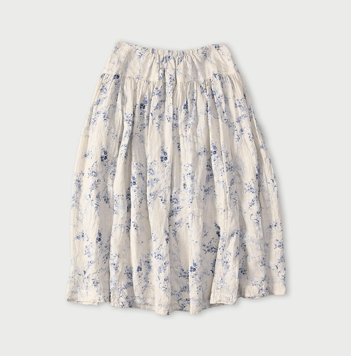 45R Linen Campanula Easy Gathered Skirt