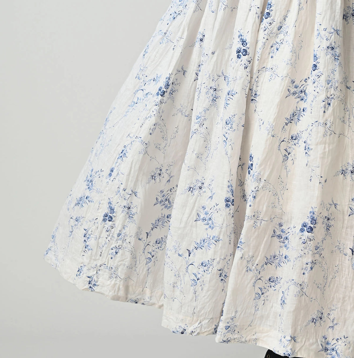 45R Linen Campanula Easy Gathered Skirt