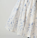 45R Linen Campanula Easy Gathered Skirt