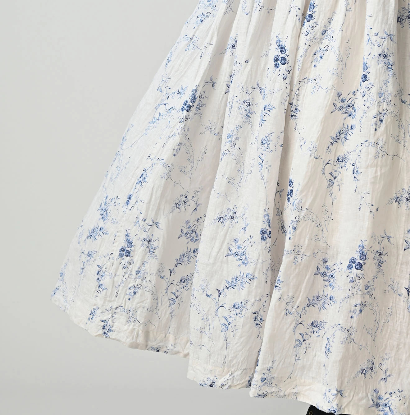 45R Linen Campanula Easy Gathered Skirt - Image 10