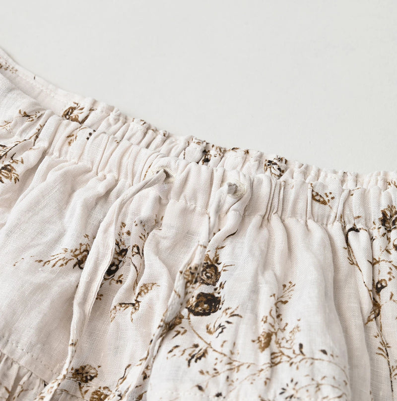45R Linen Campanula Easy Gathered Skirt - Image 15