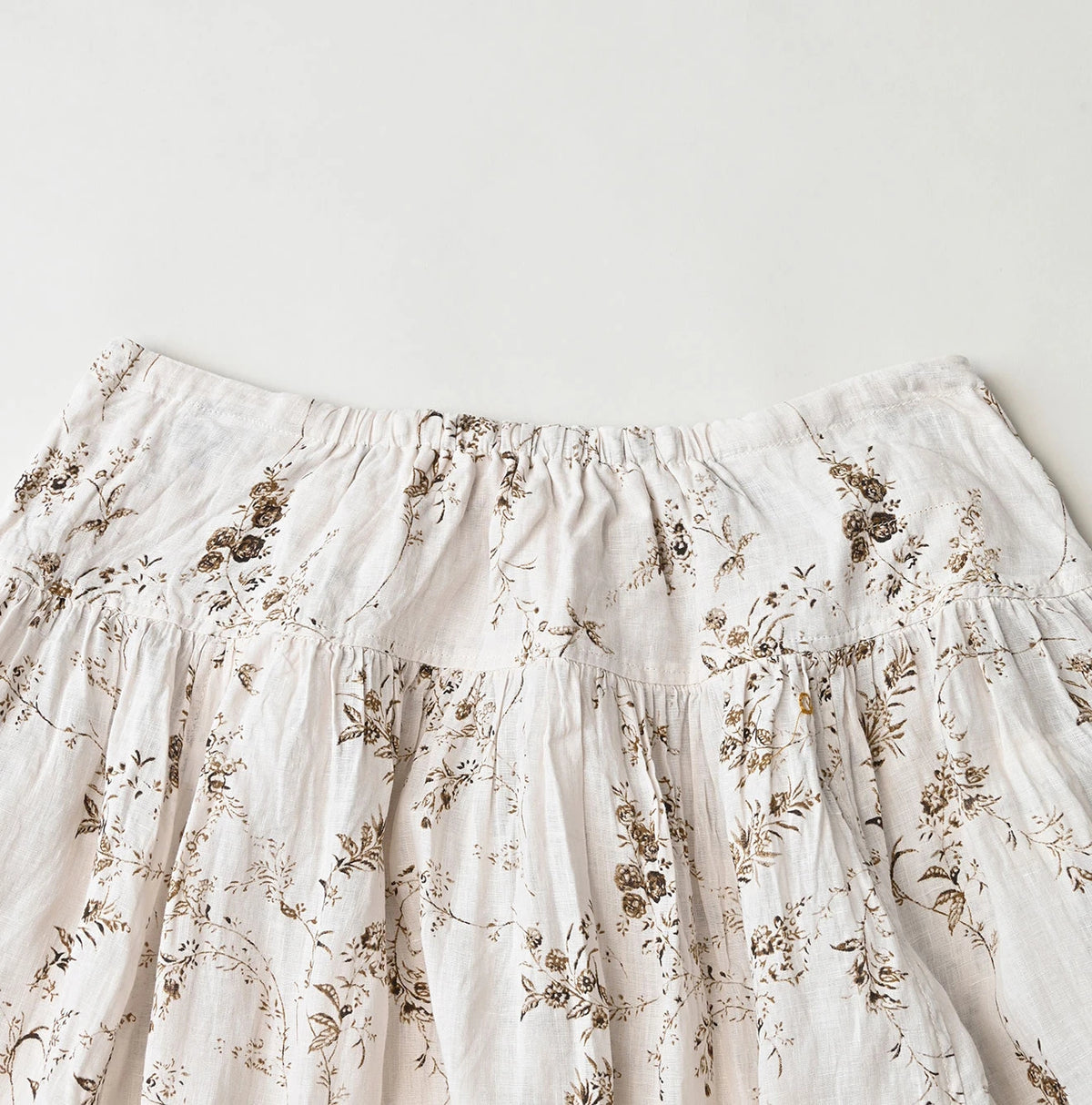 45R Linen Campanula Easy Gathered Skirt