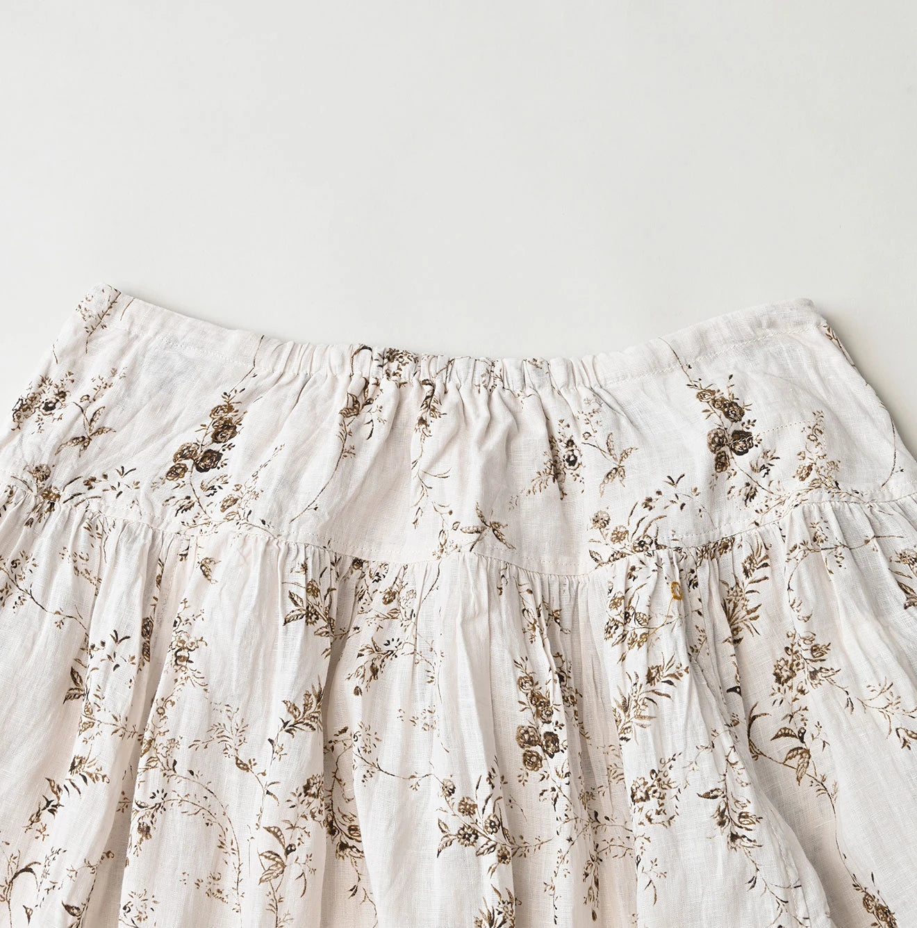 45R Linen Campanula Easy Gathered Skirt