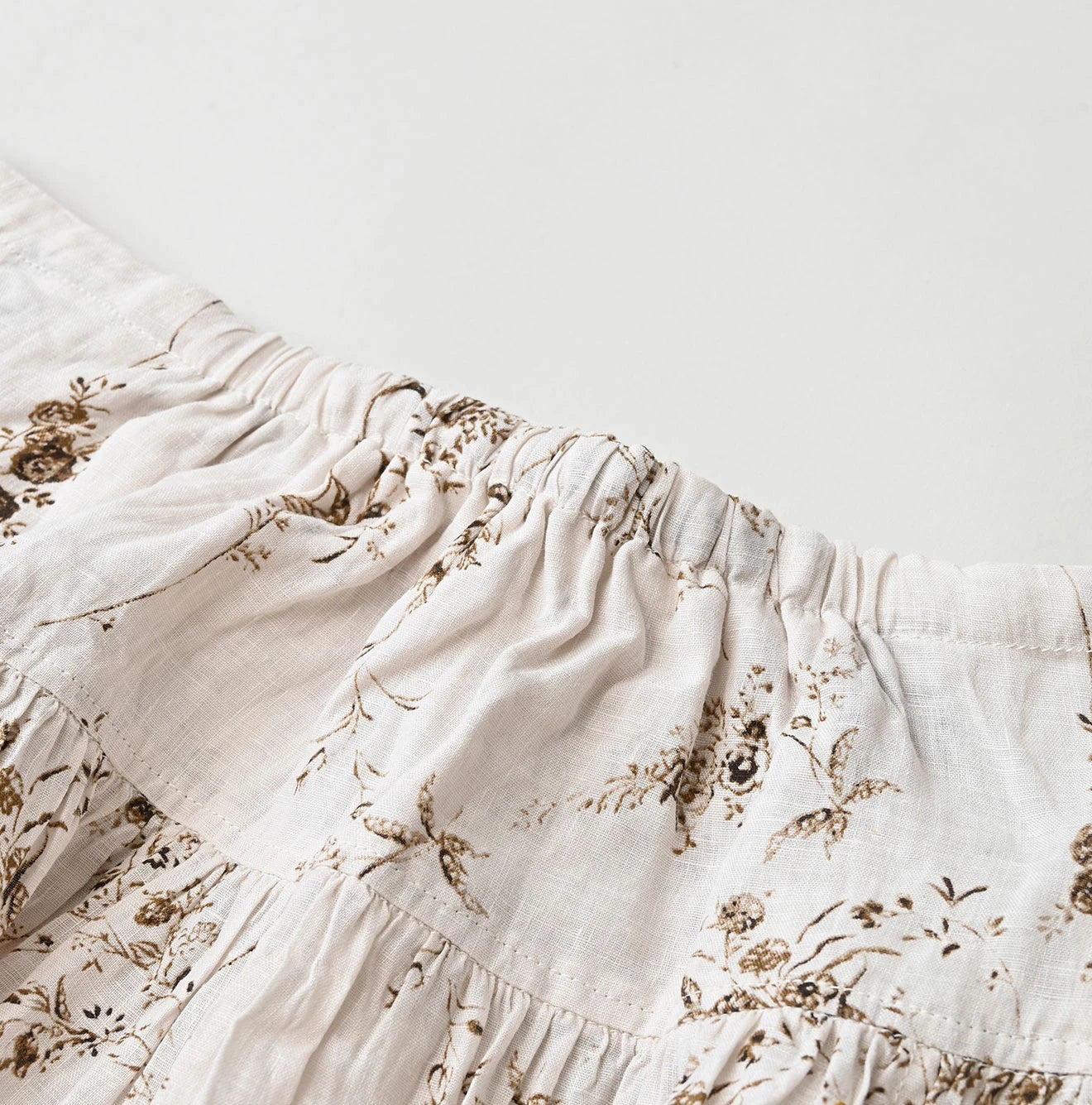 45R Linen Campanula Easy Gathered Skirt