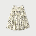 Gauze Polka Dot Wrap Skirt