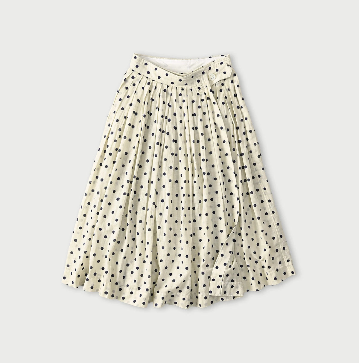 45R Gauze Polka Dot Wrap Skirt