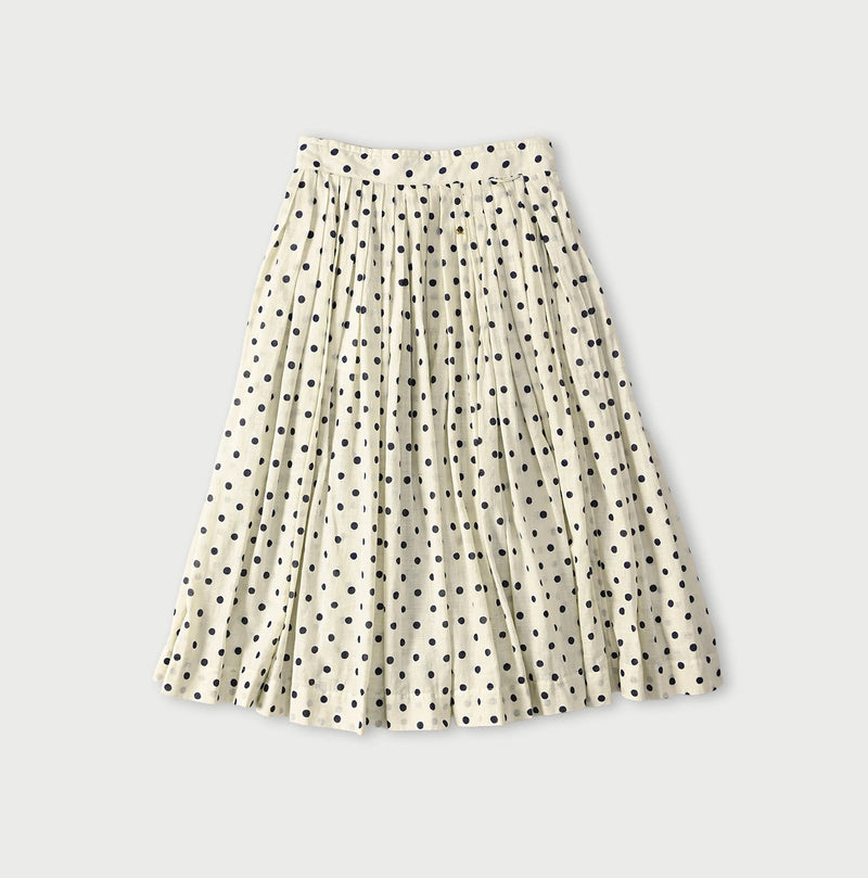 45R Gauze Polka Dot Wrap Skirt - Image 11