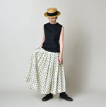 45R Gauze Polka Dot Wrap Skirt