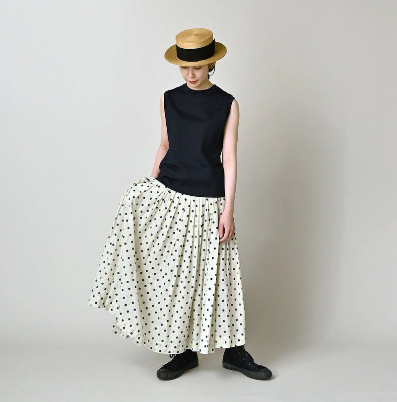 45R Gauze Polka Dot Wrap Skirt - Image 2