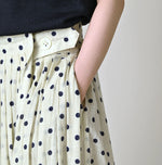 45R Gauze Polka Dot Wrap Skirt