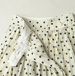 45R Gauze Polka Dot Wrap Skirt