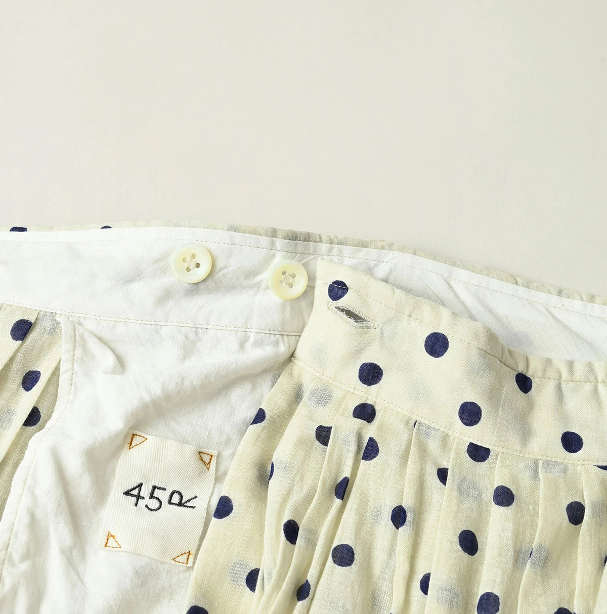 45R Gauze Polka Dot Wrap Skirt