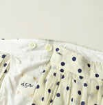 45R Gauze Polka Dot Wrap Skirt