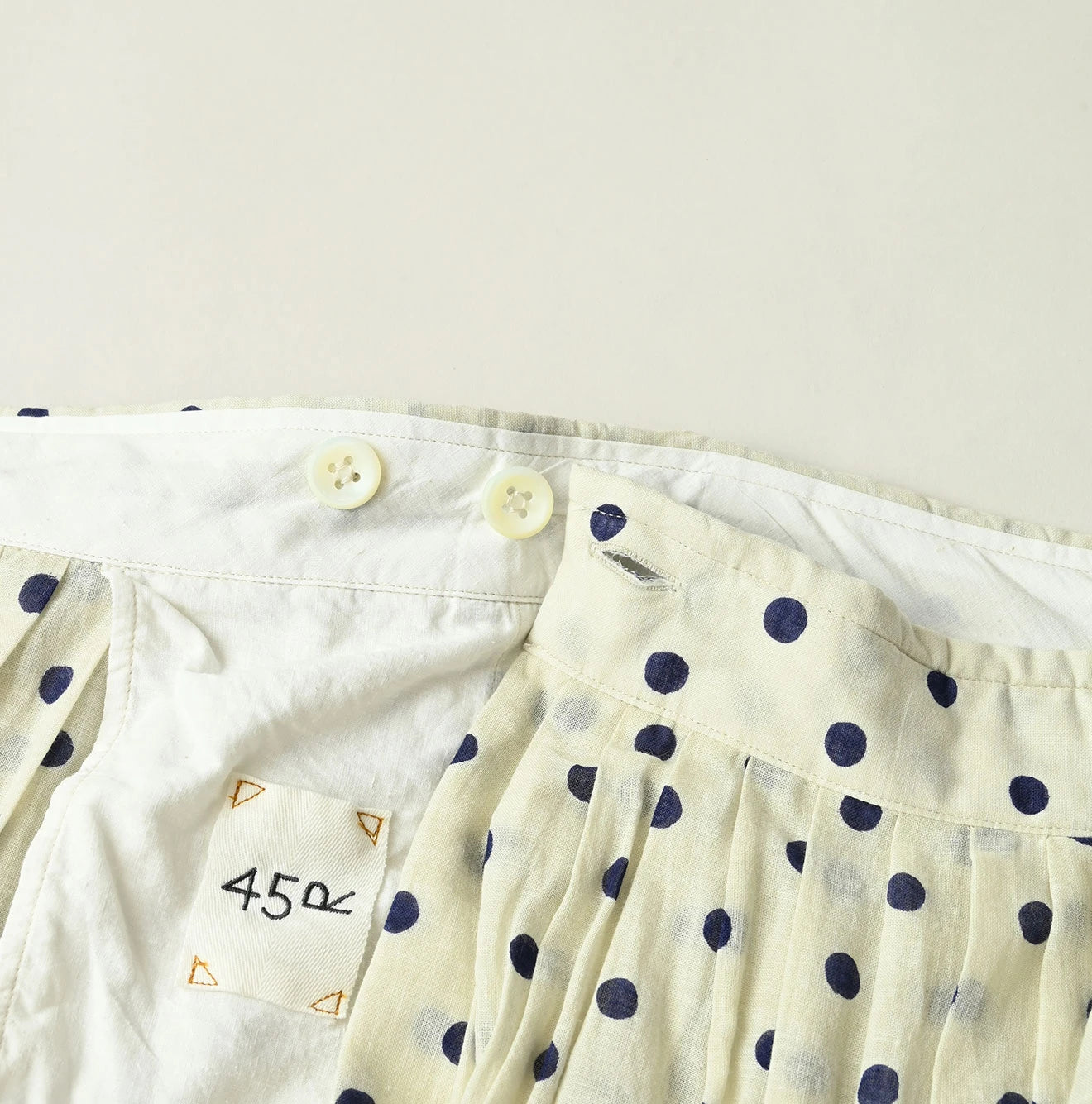 45R Gauze Polka Dot Wrap Skirt - Image 13