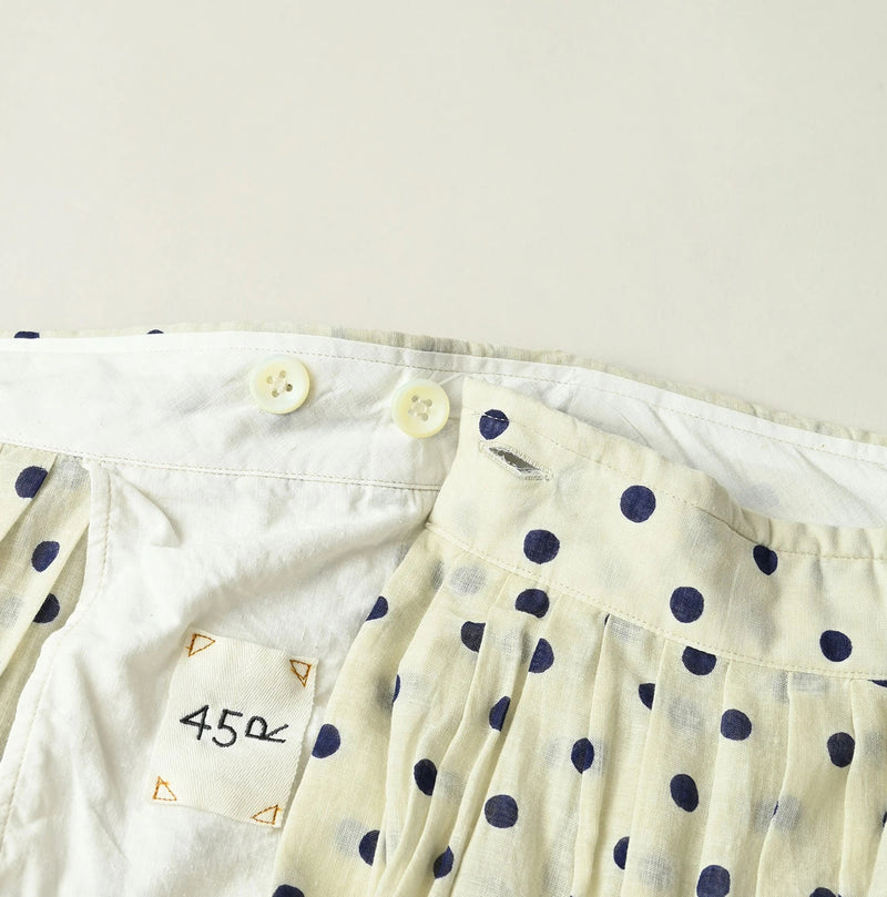 45R Gauze Polka Dot Wrap Skirt - Image 13