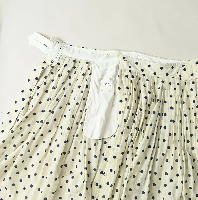 45R Gauze Polka Dot Wrap Skirt - Image 14