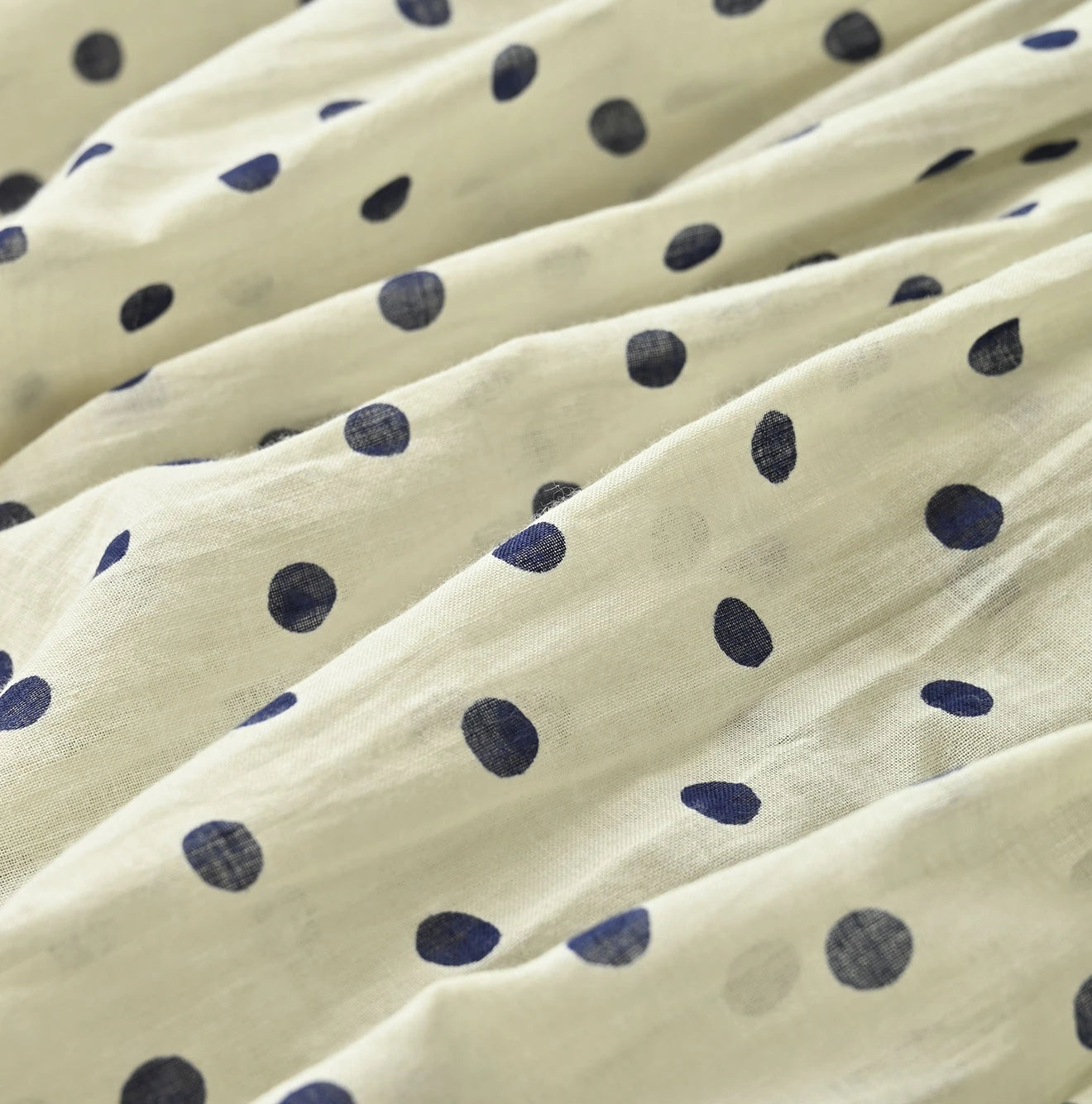 45R Gauze Polka Dot Wrap Skirt