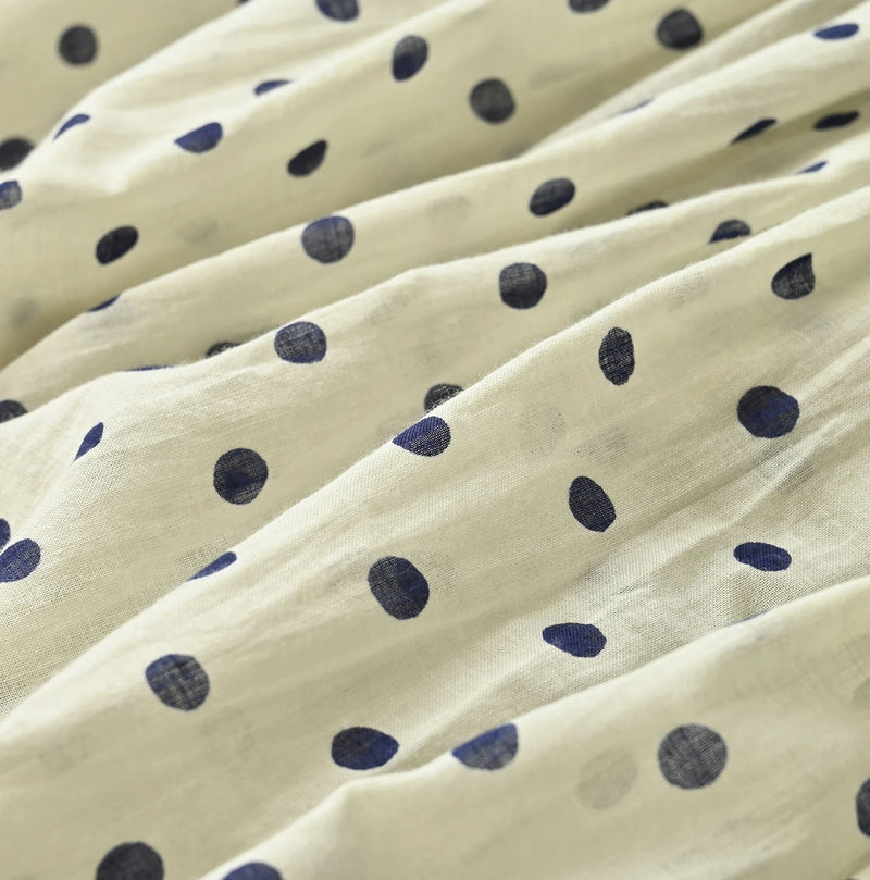 45R Gauze Polka Dot Wrap Skirt - Image 15