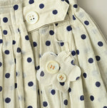45R Gauze Polka Dot Wrap Skirt