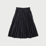 45R Indigo Gauze Polka Dot Wrap Skirt