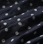45R Indigo Gauze Polka Dot Wrap Skirt