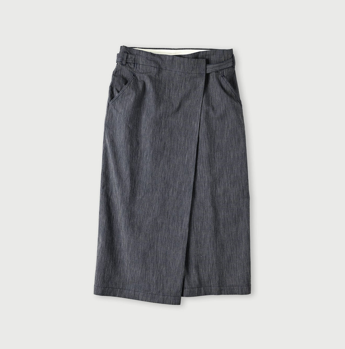 45R Indigo Cook Serge Wrap Skirt