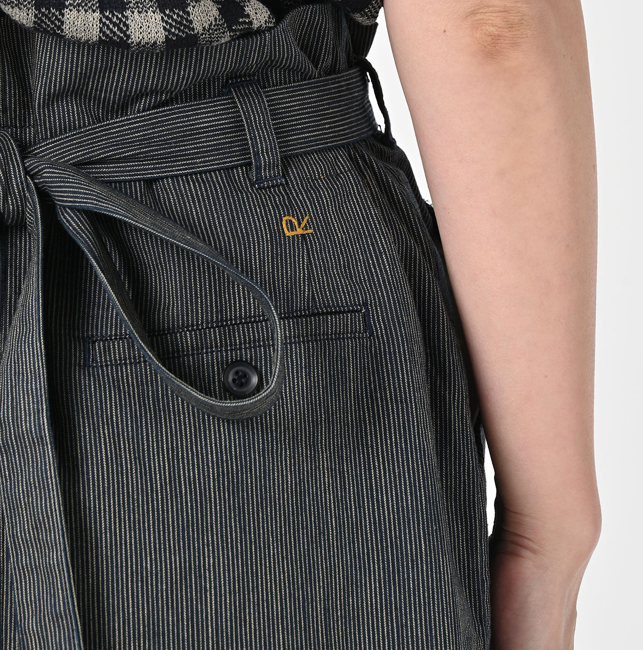 45R Indigo Cook Serge Wrap Skirt