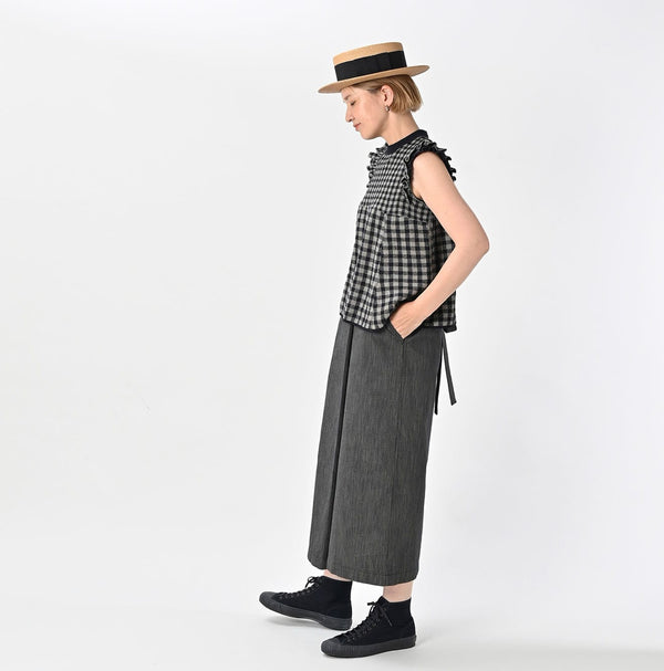 45R Indigo Cook Serge Wrap Skirt