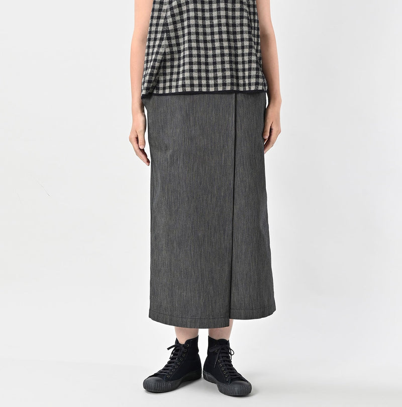 45R Indigo Cook Serge Wrap Skirt