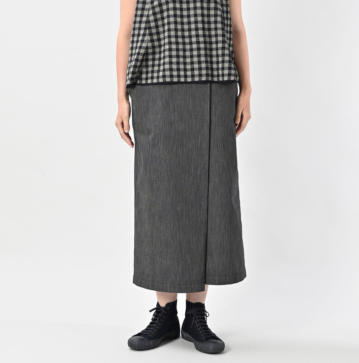 45R Indigo Cook Serge Wrap Skirt
