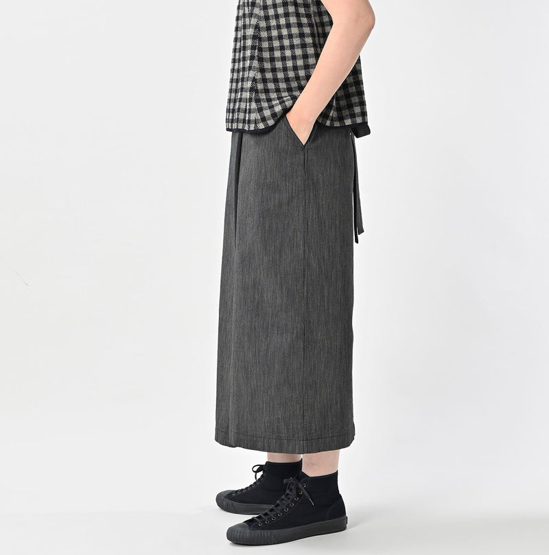 45R Indigo Cook Serge Wrap Skirt