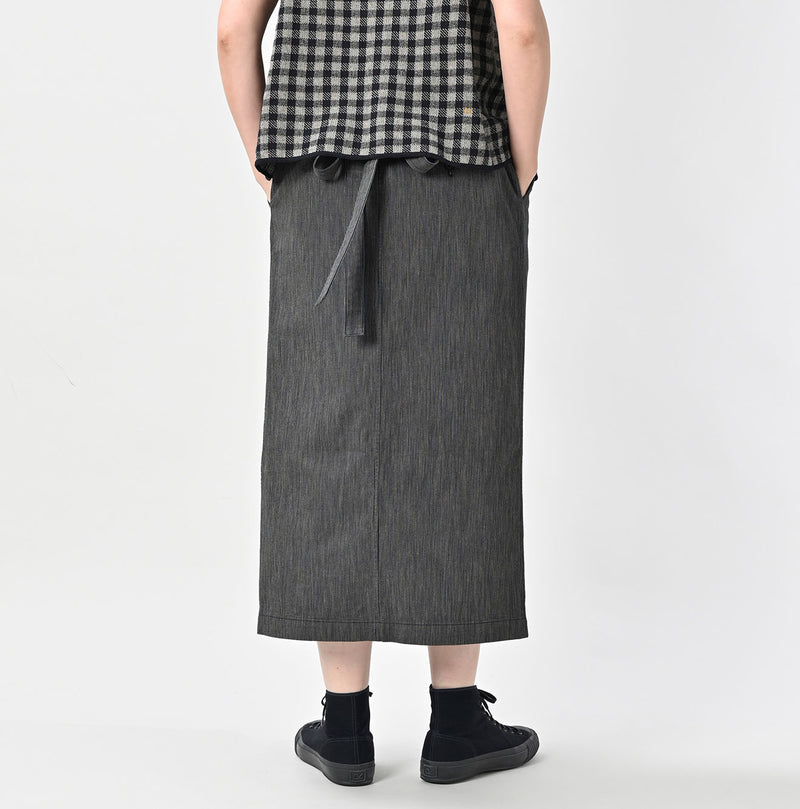 45R Indigo Cook Serge Wrap Skirt