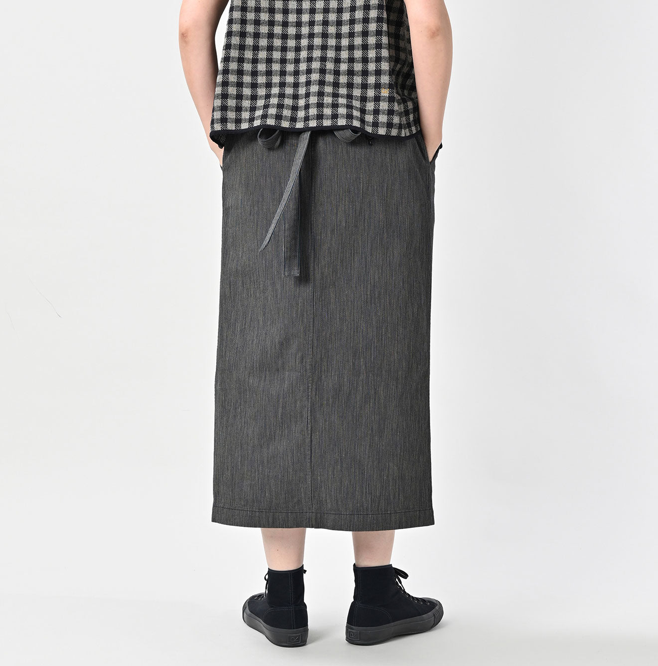 45R Indigo Cook Serge Wrap Skirt