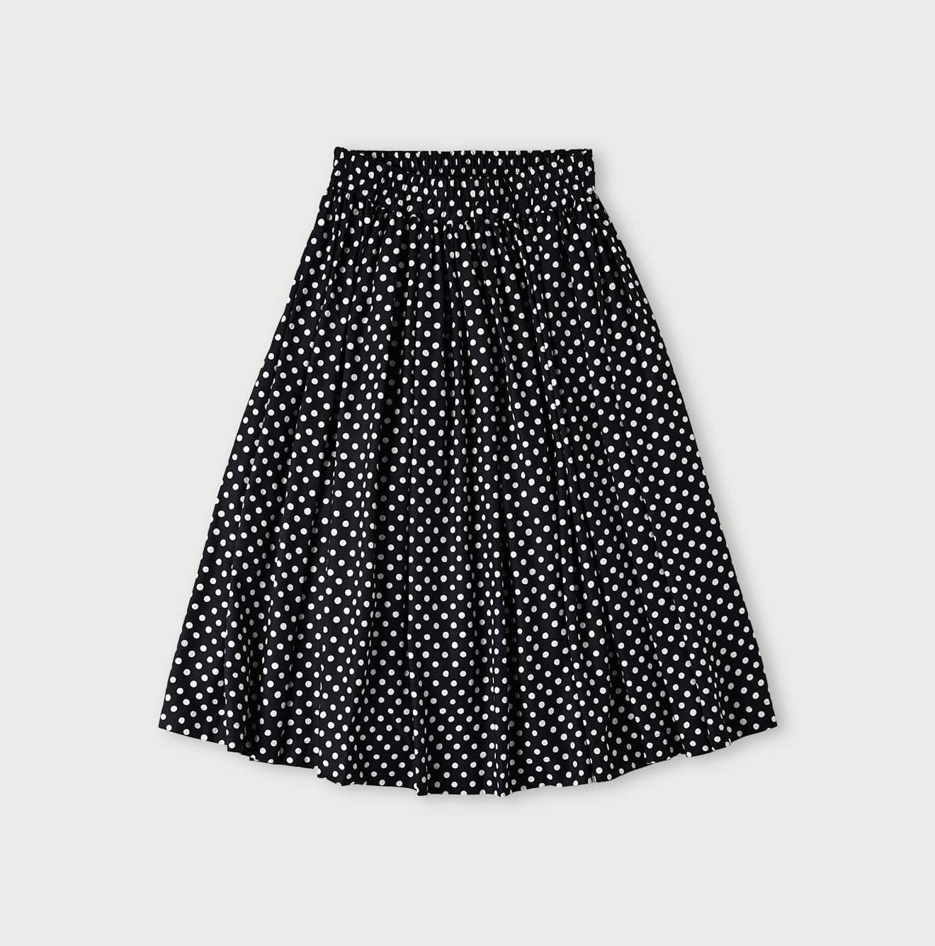 45R Cupro Cotton Dot Skirt