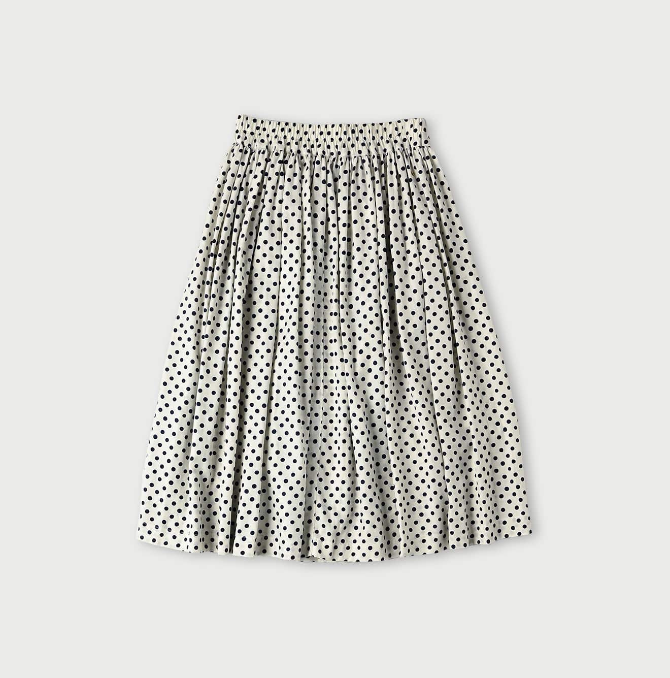 45R Cupro Cotton Dot Skirt