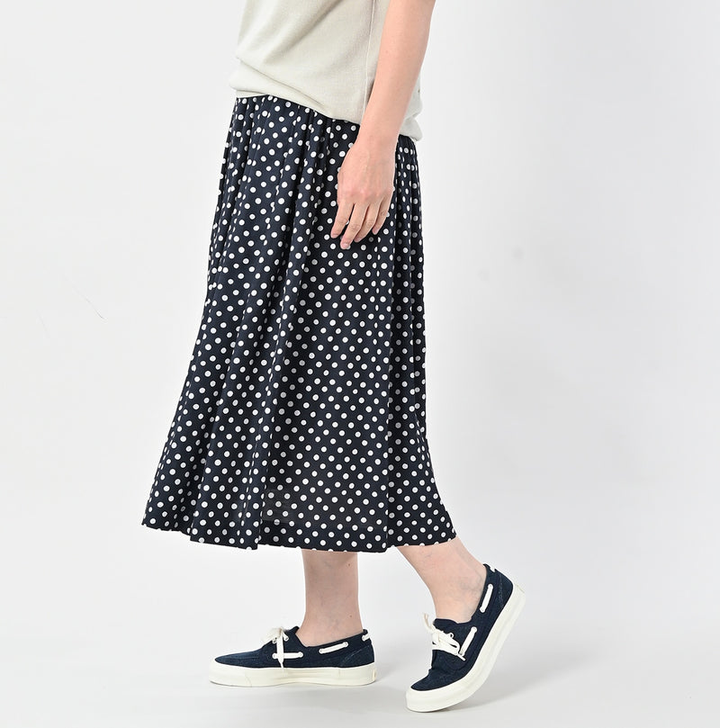 45R Cupro Cotton Dot Skirt