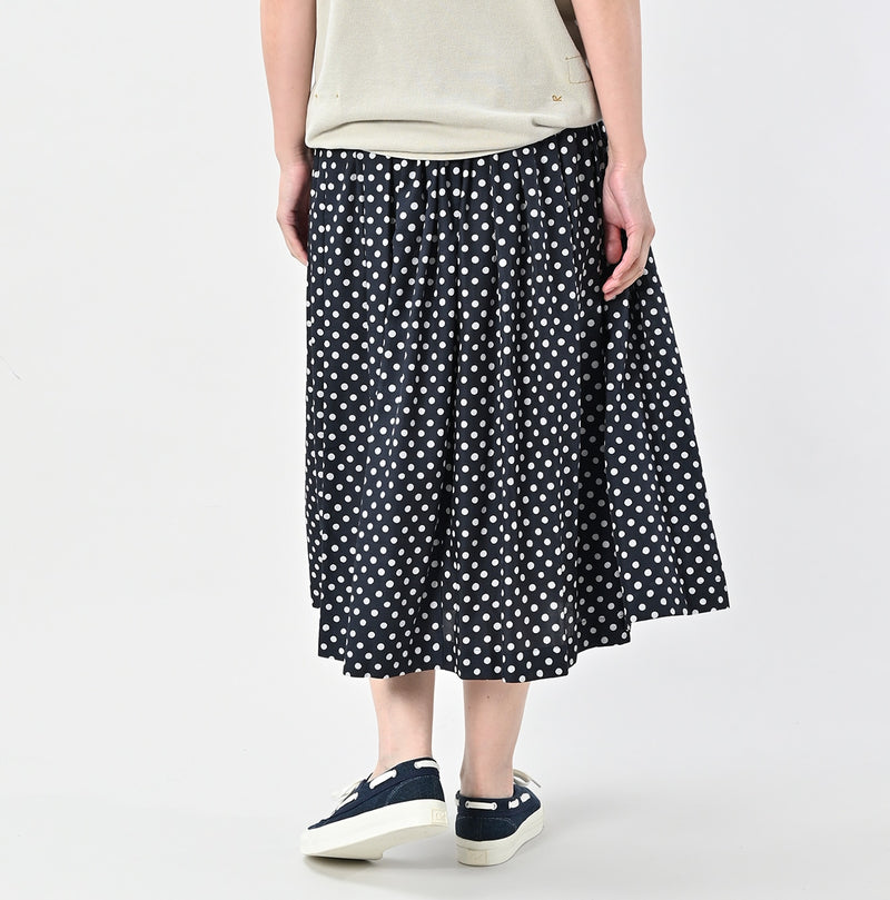45R Cupro Cotton Dot Skirt