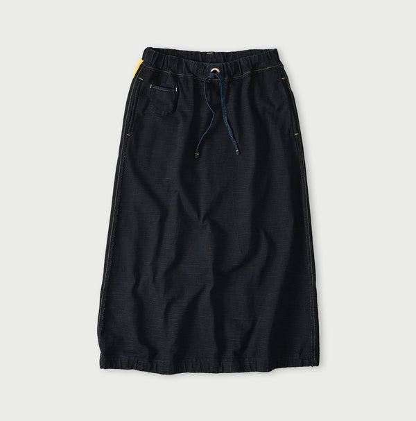Indigo Dekoboko Tenjiku Skirt