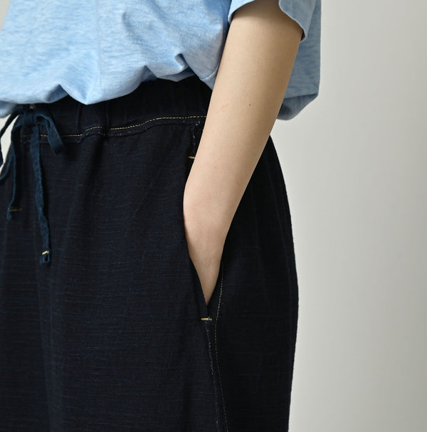 Indigo Dekoboko Tenjiku Skirt