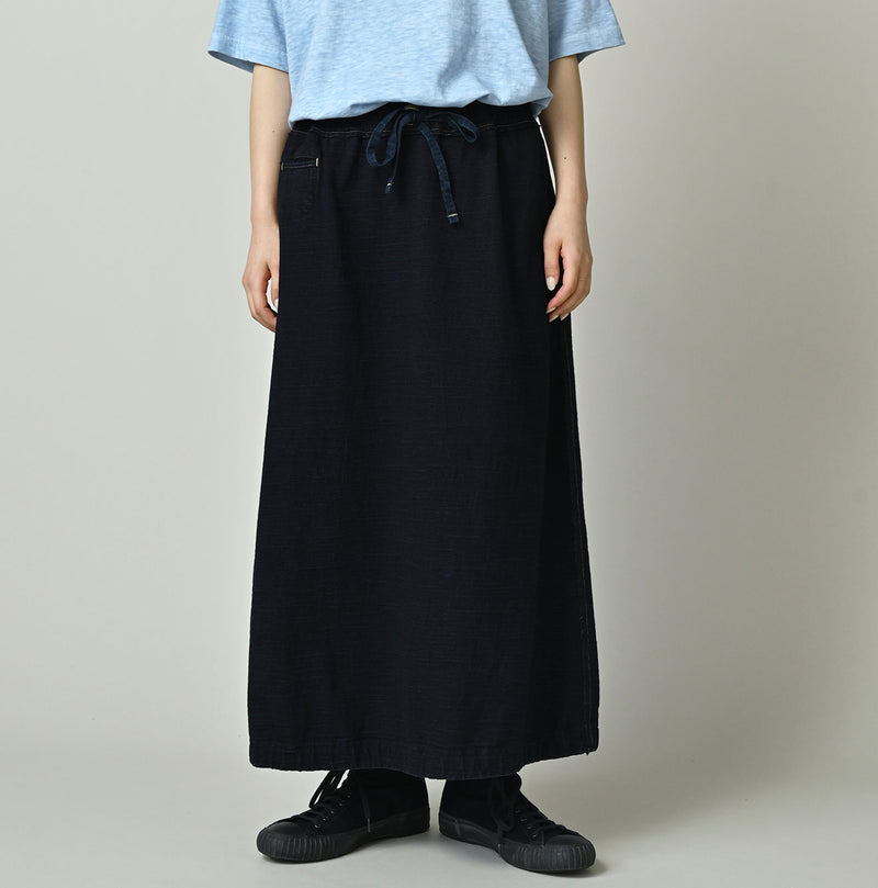 Indigo Dekoboko Tenjiku Skirt - Image 3