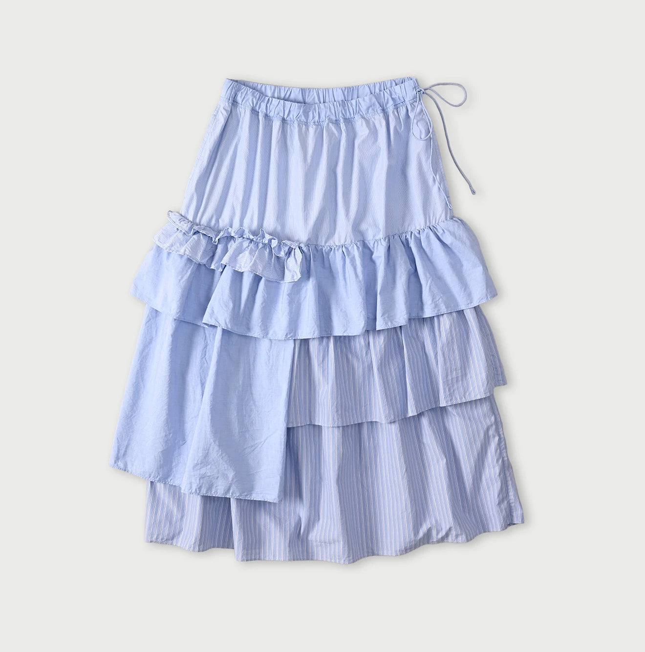 45R Broadcloth Mix Tiered Skirt - Image 1