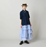 45R Broadcloth Mix Tiered Skirt