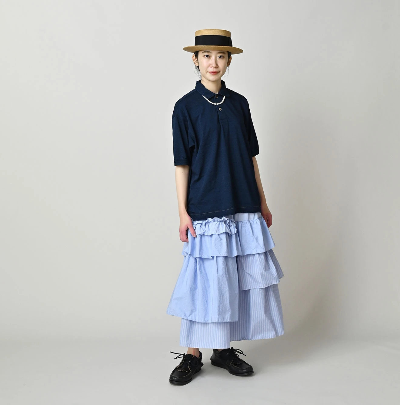 45R Broadcloth Mix Tiered Skirt - Image 2