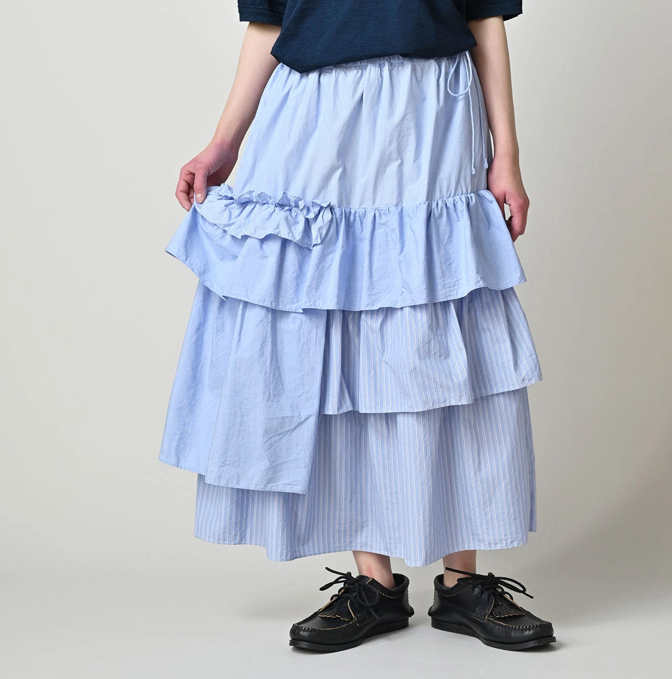 45R Broadcloth Mix Tiered Skirt - Image 3